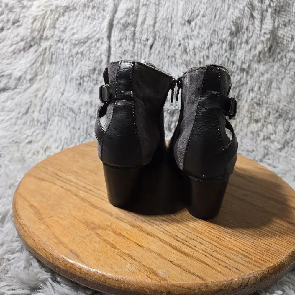 Sonoma Gray Suede Ankle Boots 